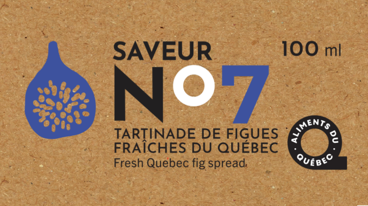 Étiquette - Tartinade de figues fraîches du Québec