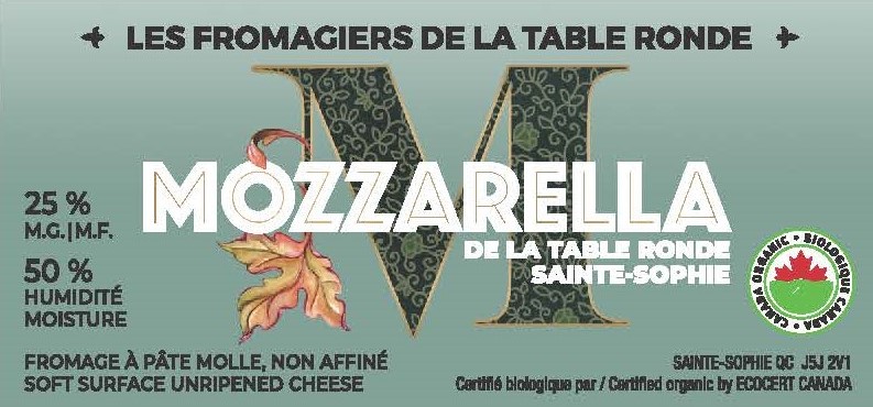 Étiquette - Mozzarella de la Table Ronde