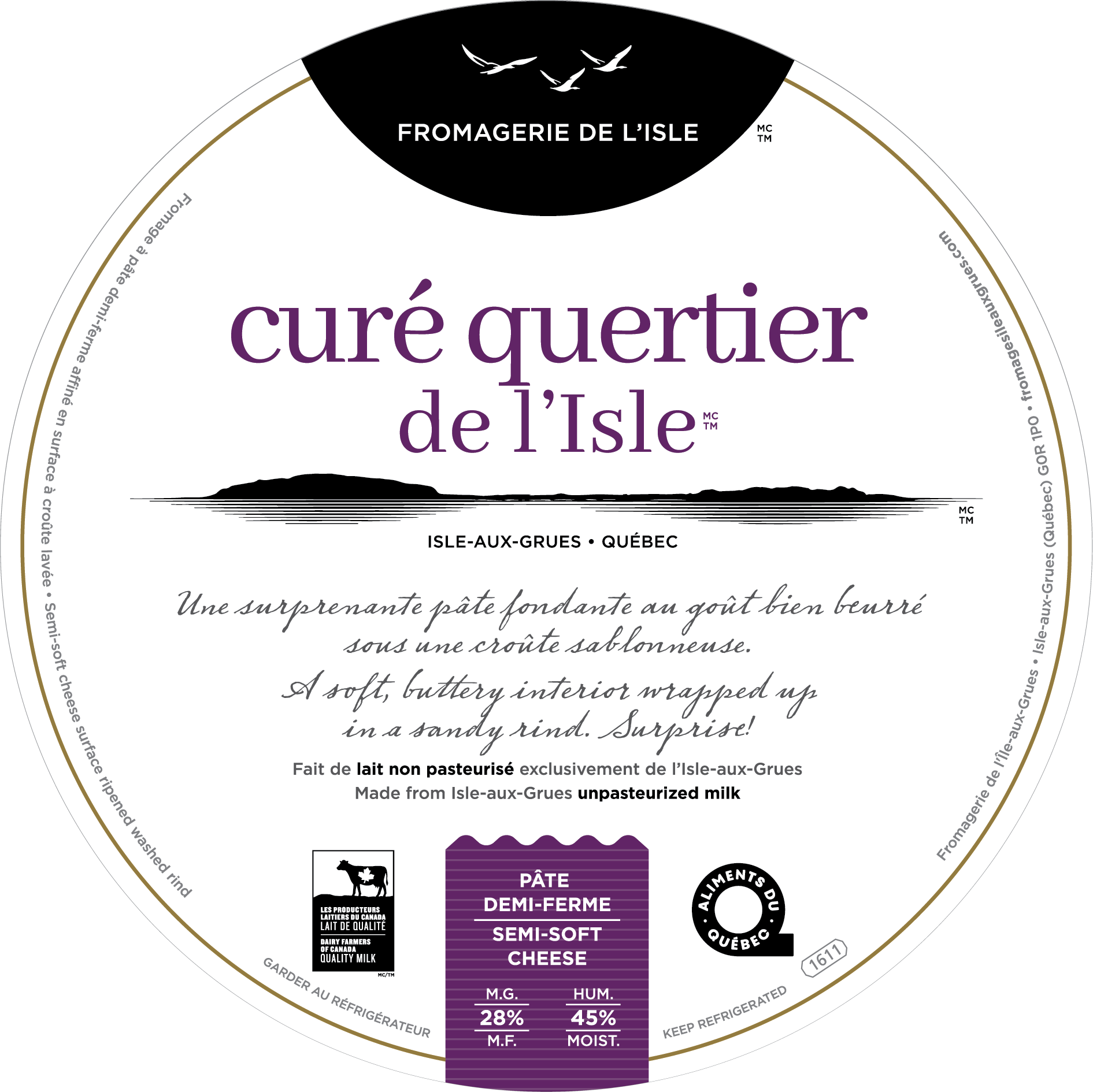 Étiquette - Curé Quertier de l’Isle