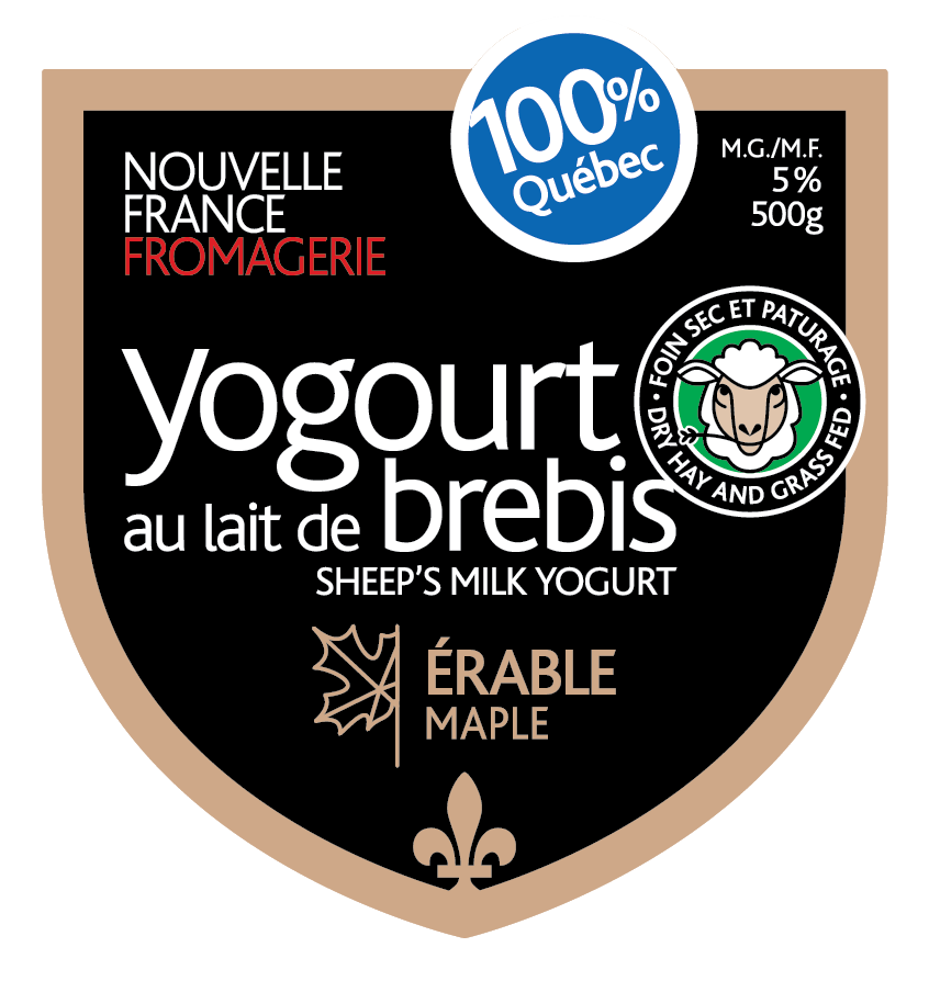 Étiquette - Sheep milk yogurt (maple)